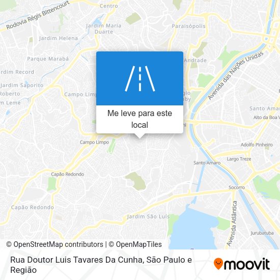 Rua Doutor Luis Tavares Da Cunha mapa
