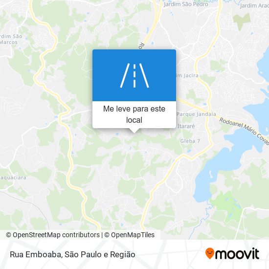 Rua Emboaba mapa