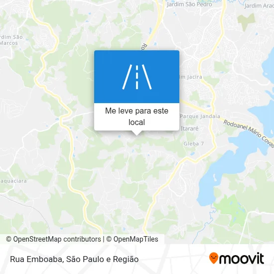 Rua Emboaba mapa