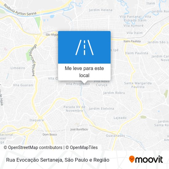 Rua Evocação Sertaneja mapa