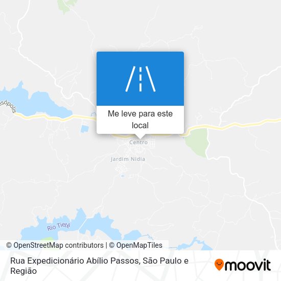 Rua Expedicionário Abílio Passos mapa