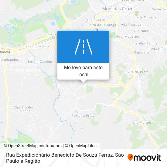 Rua Expedicionário Benedicto De Souza Ferraz mapa