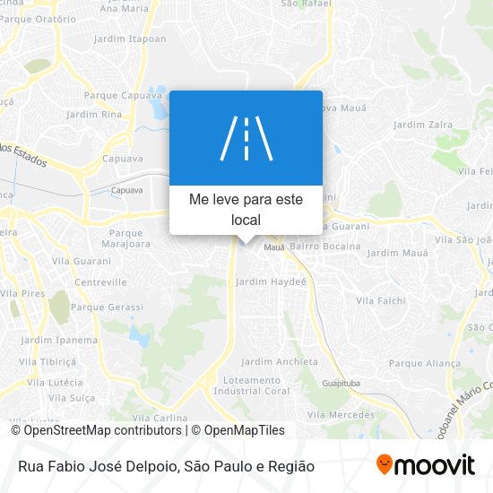Rua Fabio José Delpoio mapa