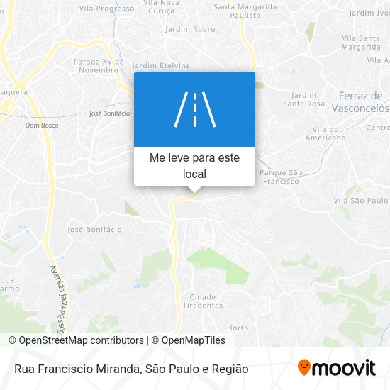 Rua Franciscio Miranda mapa