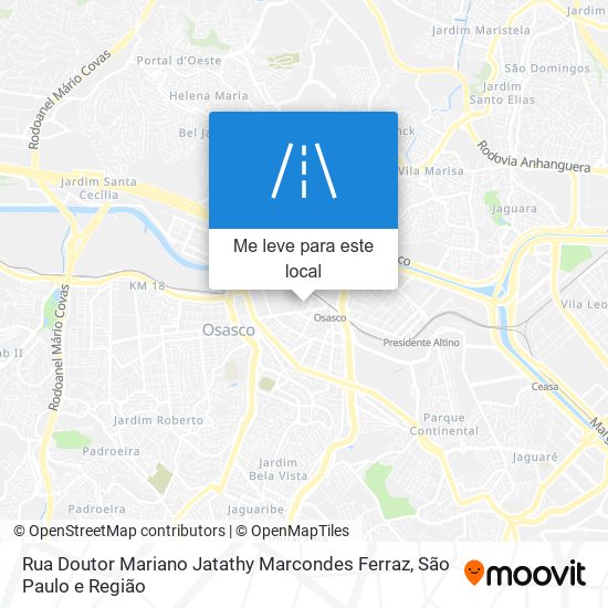 Rua Doutor Mariano Jatathy Marcondes Ferraz mapa