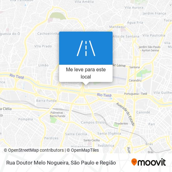 Rua Doutor Melo Nogueira mapa