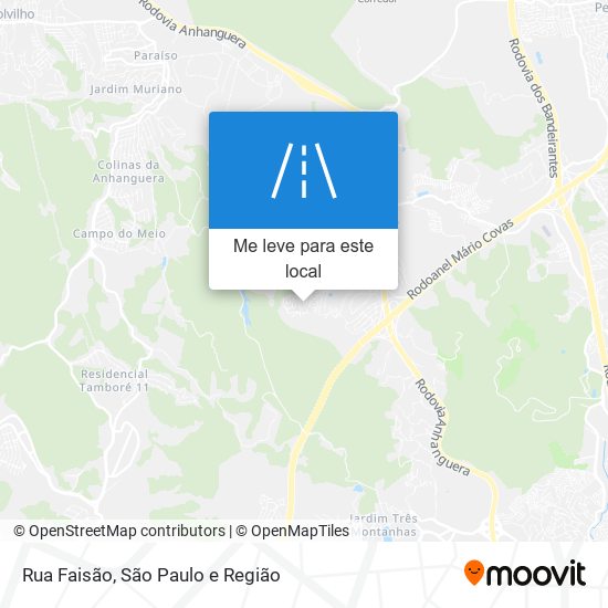 Rua Faisão mapa