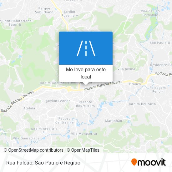 Rua Falcao mapa
