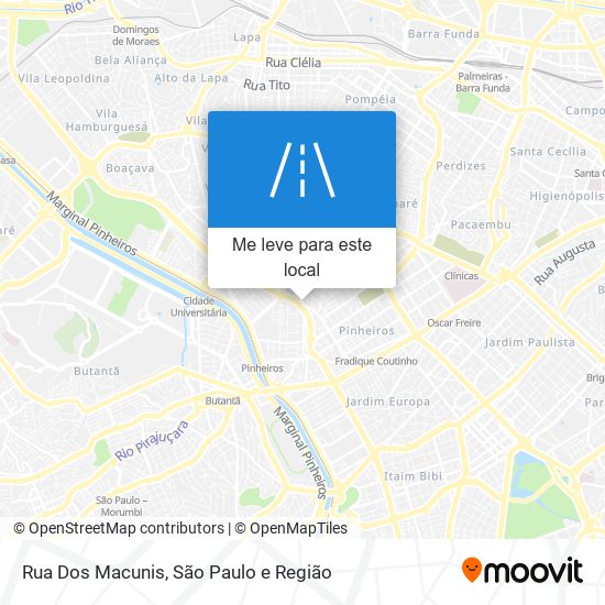 Rua Dos Macunis mapa