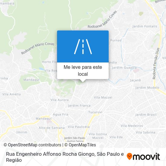 Rua Engenheiro Affonso Rocha Giongo mapa