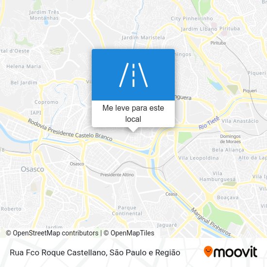 Rua Fco Roque Castellano mapa