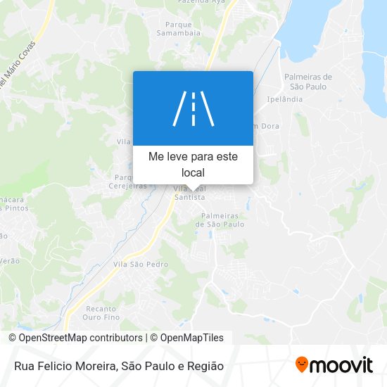 Rua Felicio Moreira mapa