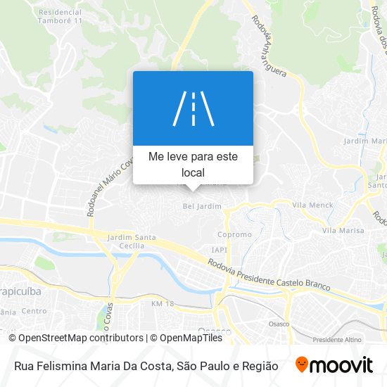 Rua Felismina Maria Da Costa mapa