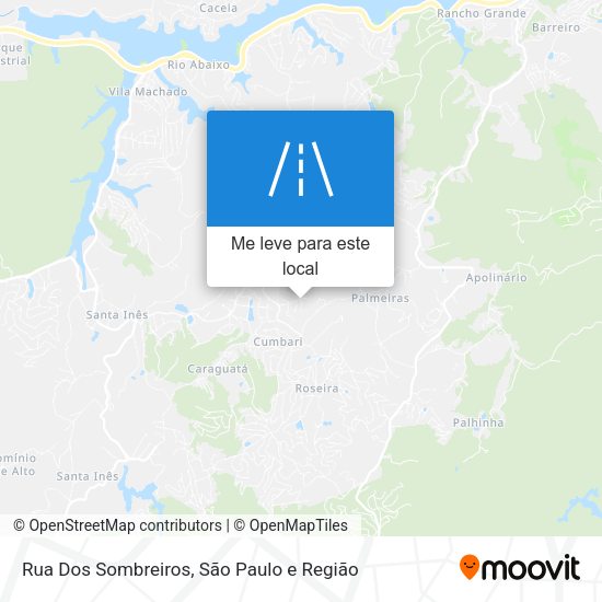 Rua Dos Sombreiros mapa