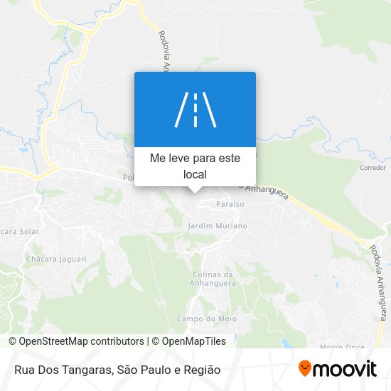 Rua Dos Tangaras mapa