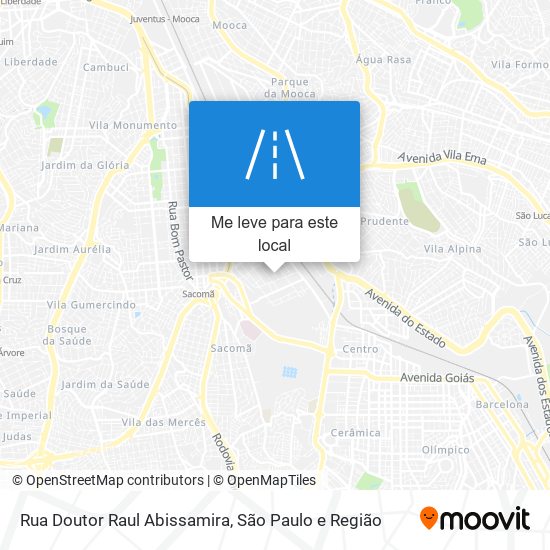 Rua Doutor Raul Abissamira mapa