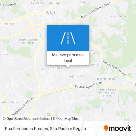 Rua Fernandes Prestes mapa