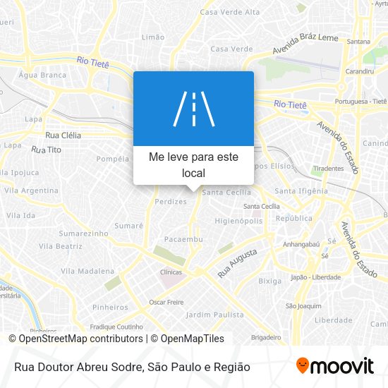 Rua Doutor Abreu Sodre mapa