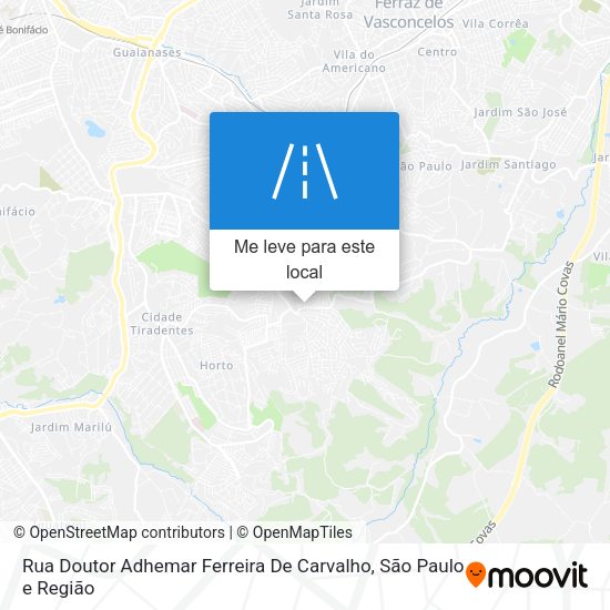 Rua Doutor Adhemar Ferreira De Carvalho mapa