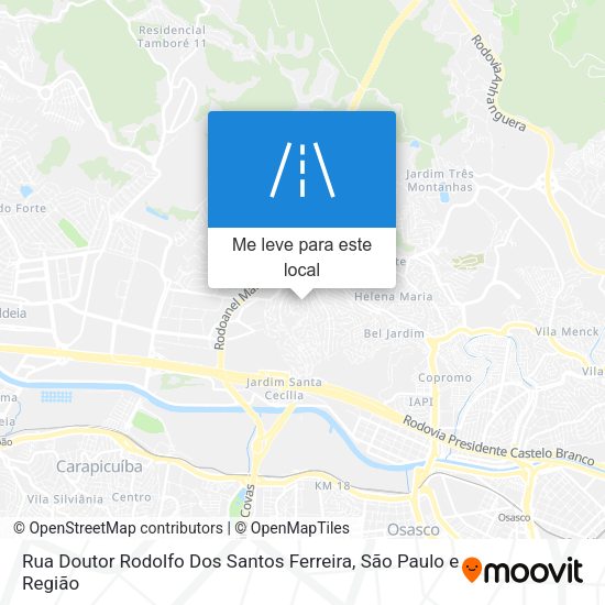 Rua Doutor Rodolfo Dos Santos Ferreira mapa