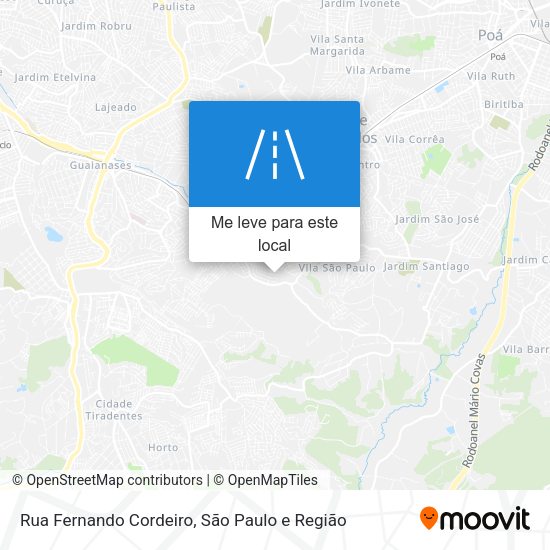 Rua Fernando Cordeiro mapa