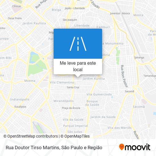 Rua Doutor Tirso Martins mapa