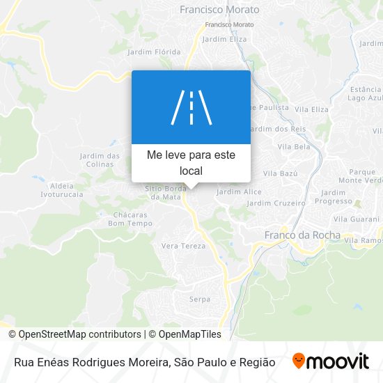 Rua Enéas Rodrigues Moreira mapa
