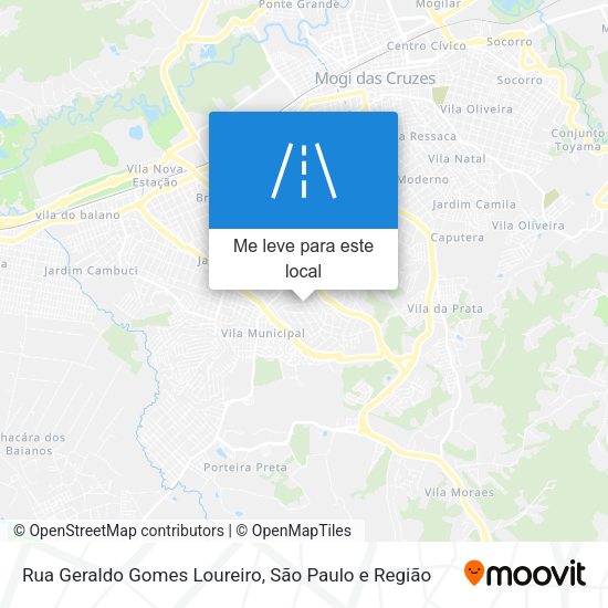 Rua Geraldo Gomes Loureiro mapa