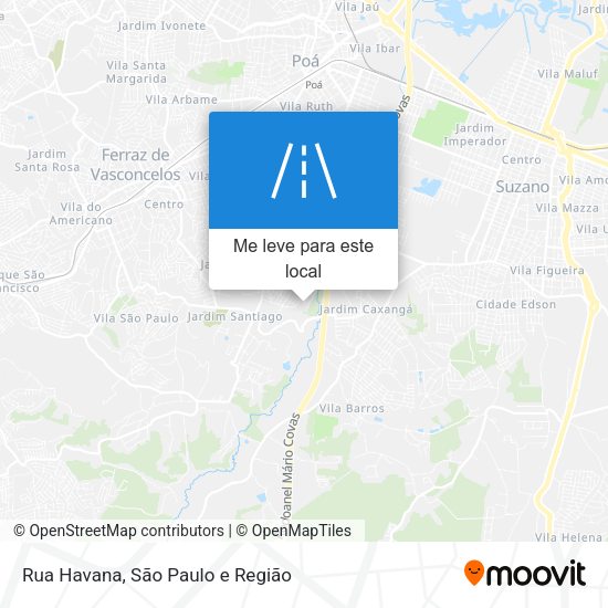 Rua Havana mapa