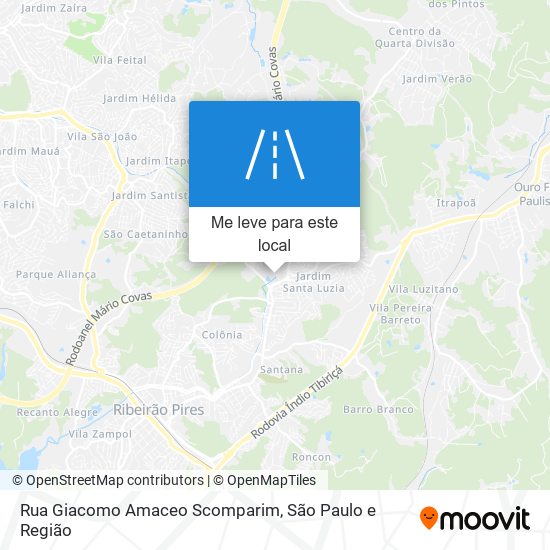 Rua Giacomo Amaceo Scomparim mapa