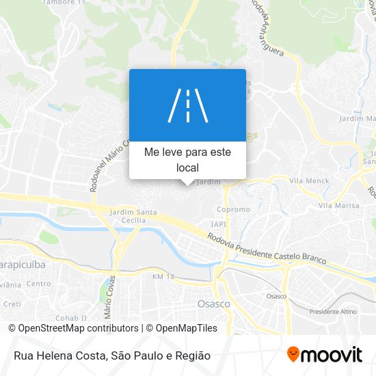 Rua Helena Costa mapa