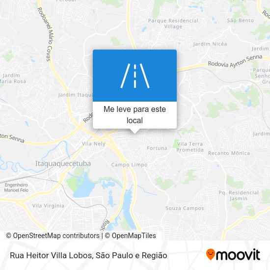 Rua Heitor Villa Lobos mapa