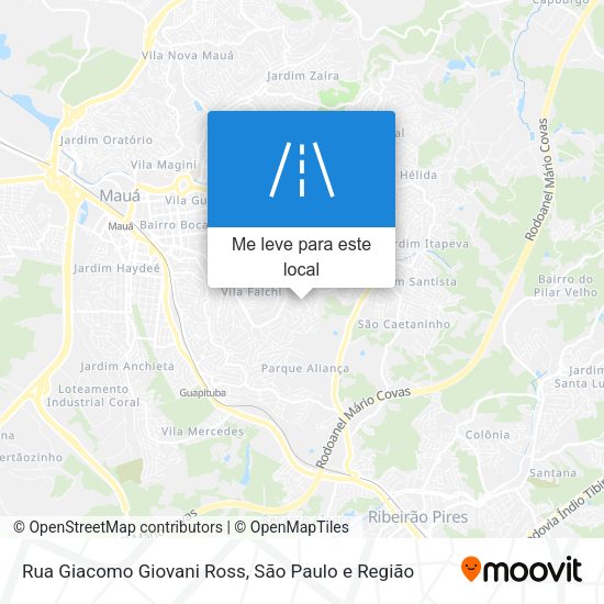 Rua Giacomo Giovani Ross mapa
