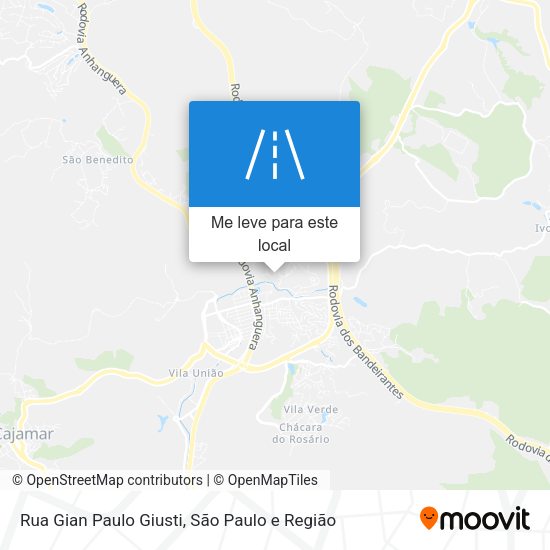 Rua Gian Paulo Giusti mapa