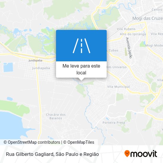 Rua Gilberto Gagliard mapa