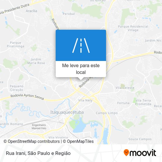 Rua Irani mapa