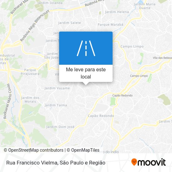 Rua Francisco Vielma mapa