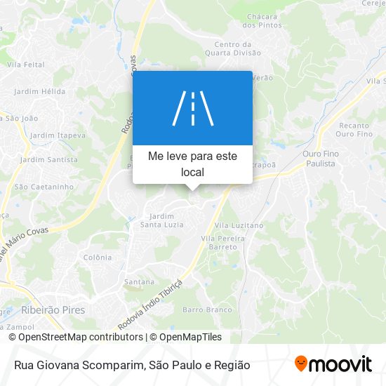 Rua Giovana Scomparim mapa