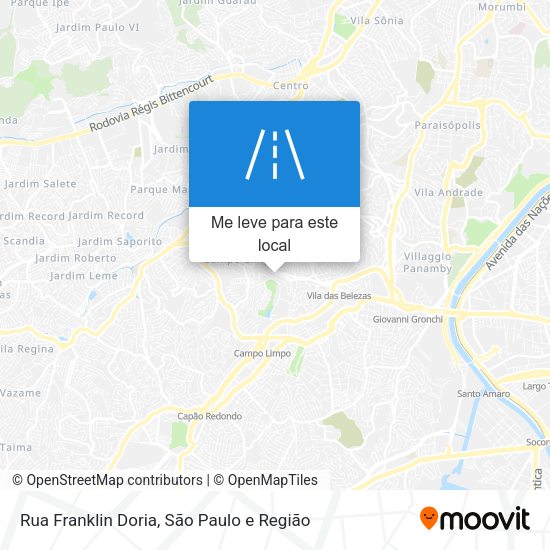 Rua Franklin Doria mapa