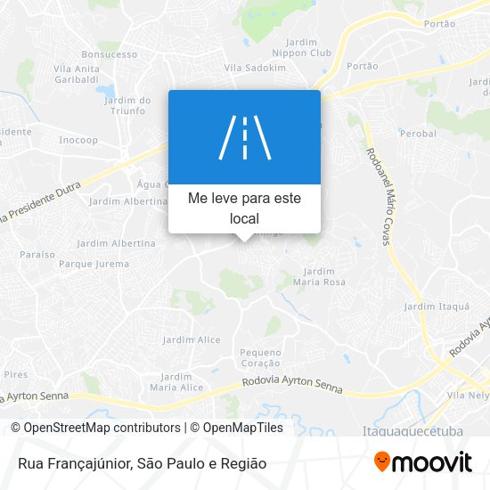 Rua Françajúnior mapa