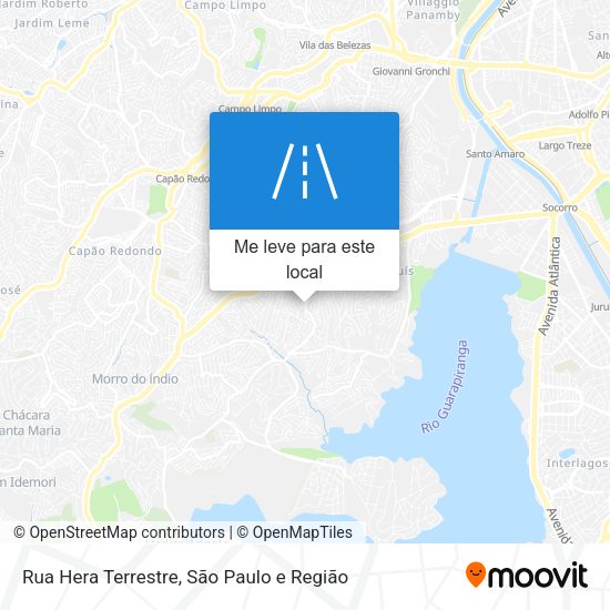 Rua Hera Terrestre mapa