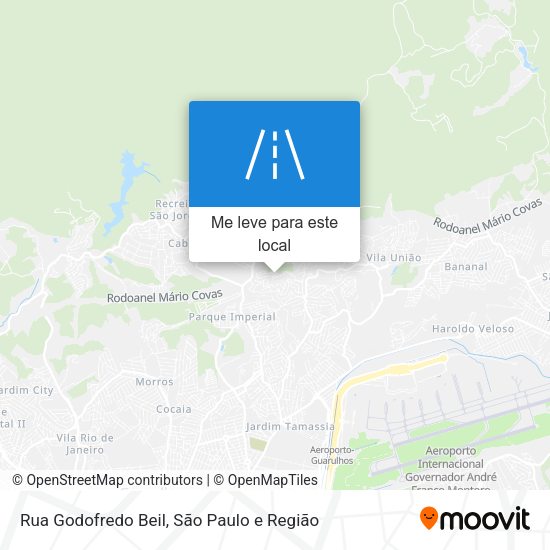 Rua Godofredo Beil mapa