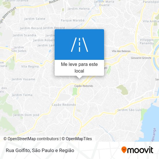 Rua Golfito mapa