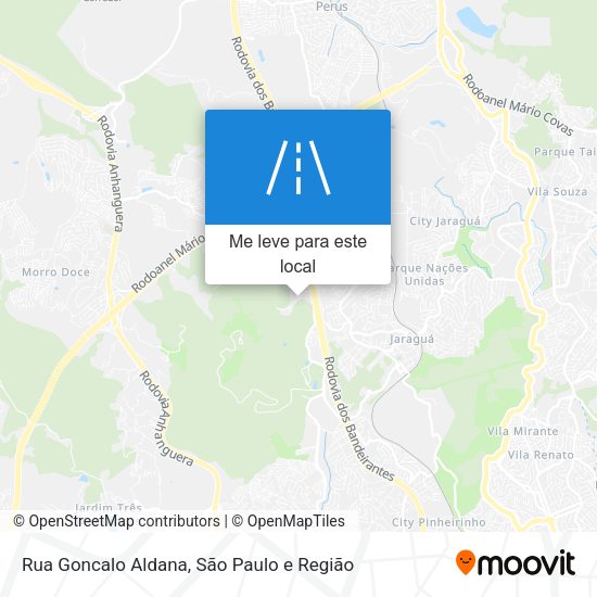 Rua Goncalo Aldana mapa