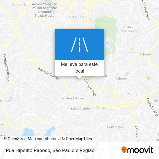 Rua Hipólito Raposo mapa