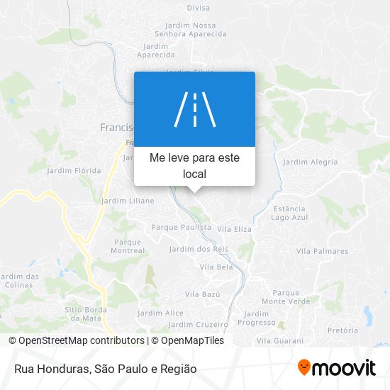 Rua Honduras mapa