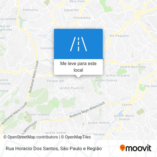 Rua Horacio Dos Santos mapa