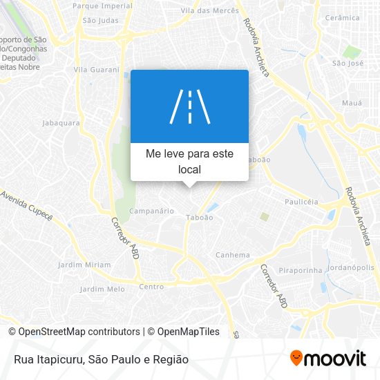Rua Itapicuru mapa
