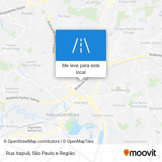 Rua Itapuã mapa