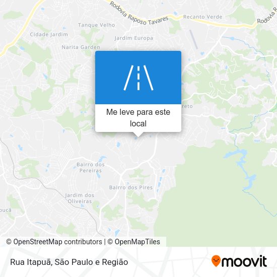 Rua Itapuã mapa